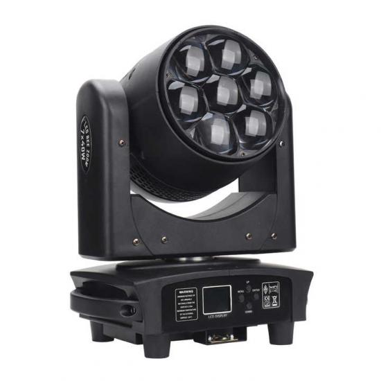 7x40W RGBW LED Bee Eye Zoom Moving Head Light